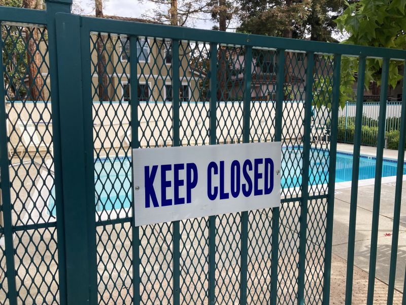 Damaged Pool Gate